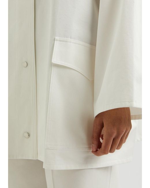 Totême  White Cotton-Twill Jacket