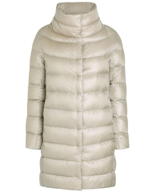 Herno Natural Quilted Shell Coat