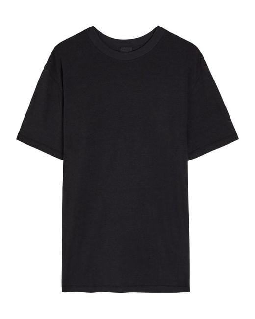 Skims Black Short Sleeve Modal-Blend T-Shirt