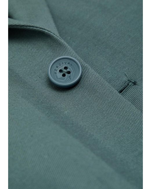 Percival Green Tailored Woven Blazer for men