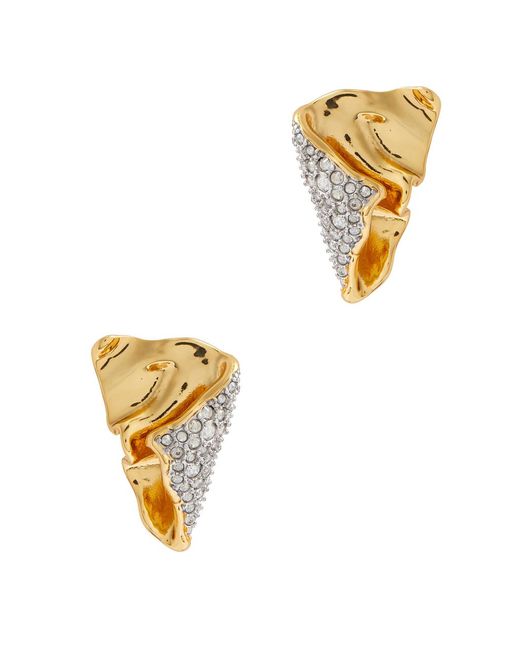 Alexis White Solanales 14Kt-Plated Earrings