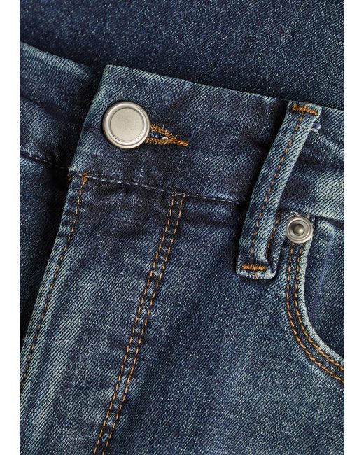 GOOD AMERICAN Blue Good Legs Skinny Flared-Leg Jeans