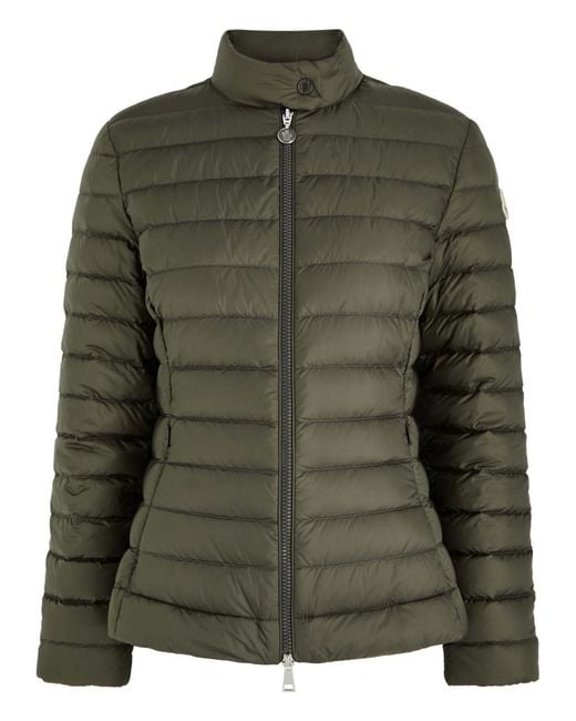 Moncler Green Igelle Quilted Shell Jacket