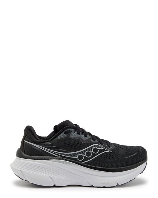 Saucony Black Guide 19 Mesh-Knit Sneakers