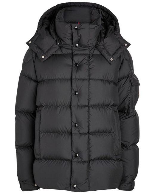 Moncler Black Maya 70 Hooded Quilted Shell Jacket