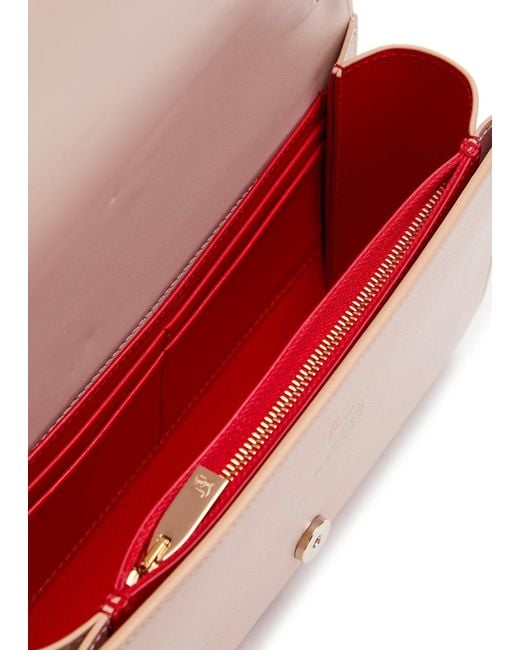 Christian Louboutin Pink Paloma Embellished Leather Clutch