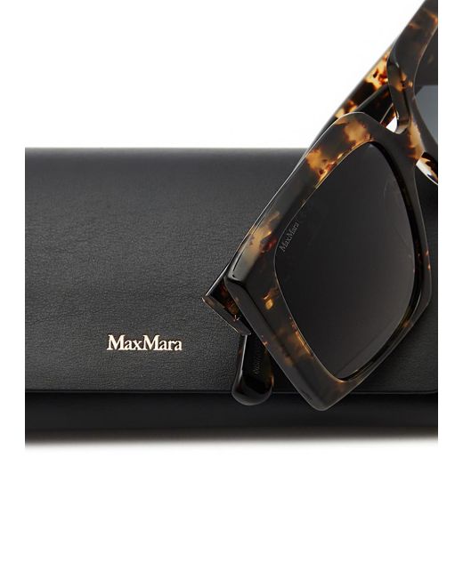 Max Mara Multicolor Oversized Square-frame Sunglasses