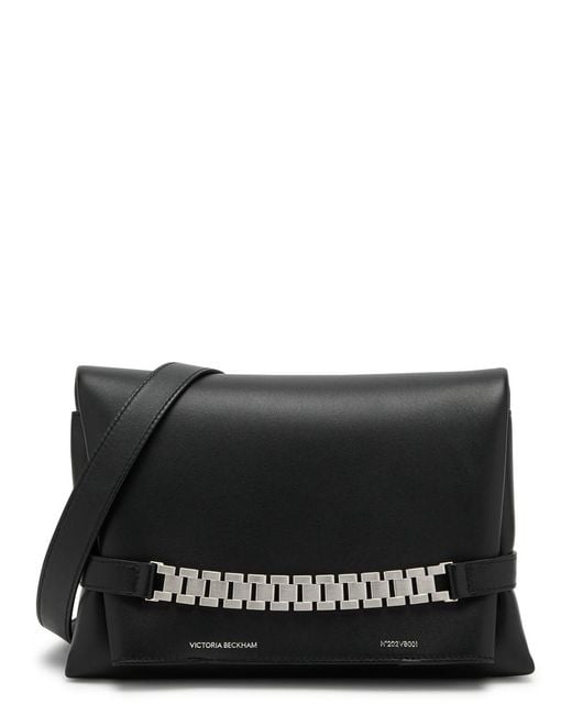 Victoria Beckham Black Chain Leather Pouch