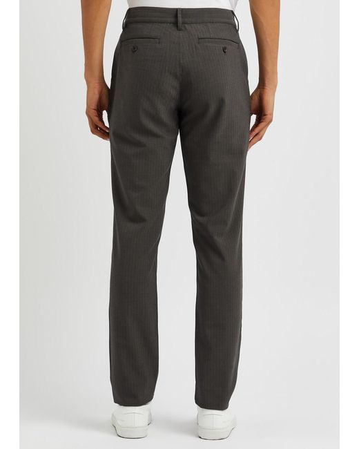 PAIGE Gray Stafford Stretch-jersey Slim-leg Trousers for men