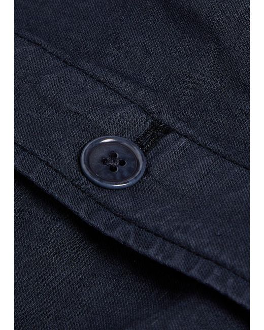 Norse Projects Blue Julian Cotton-Blend Overshirt Jacket for men