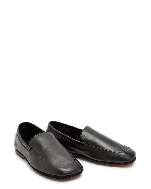 Lemaire Black Leather Loafers
