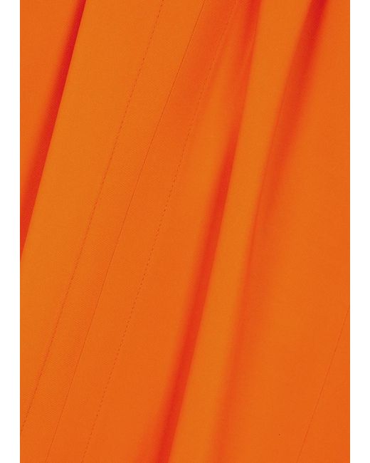 Stella McCartney Orange Draped Maxi Dress