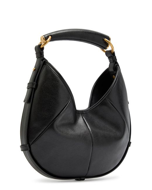 Saint Laurent Black Bo Mombasa Leather Top Handle Bag