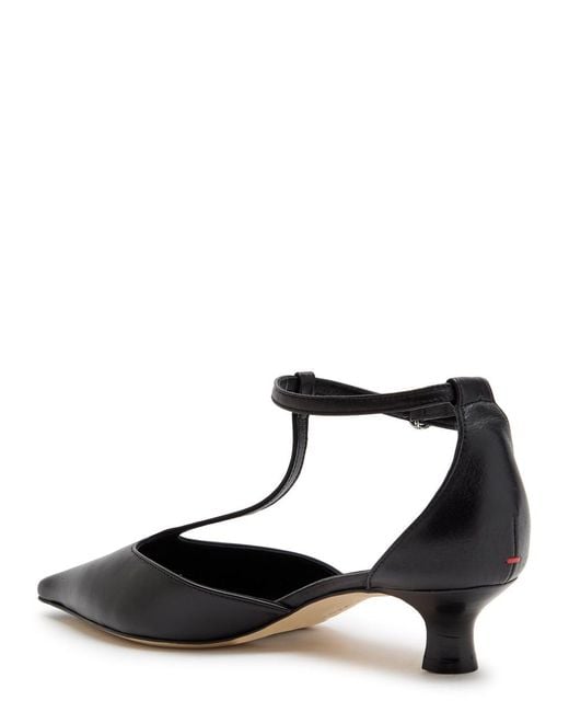 Aeyde Black Liz Pointed Leather Sandals