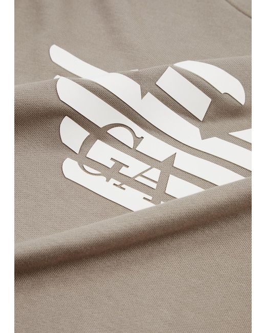 Emporio Armani Gray Logo Jersey Sweatshirt for men