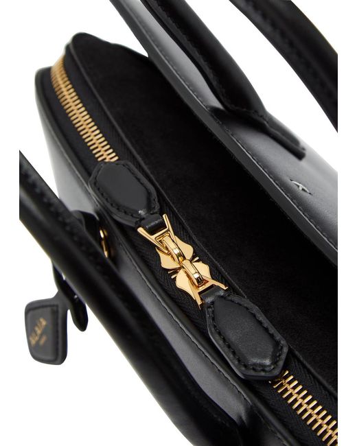 Alaïa Black Delta Small Leather Top Handle Bag
