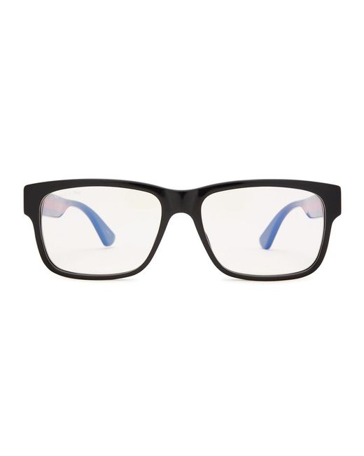 Gucci Black D-Frame Optical Glasses