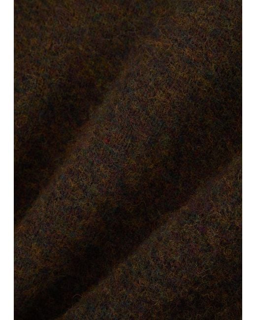 Sunspel Brown Shetland Wool Jumper for men
