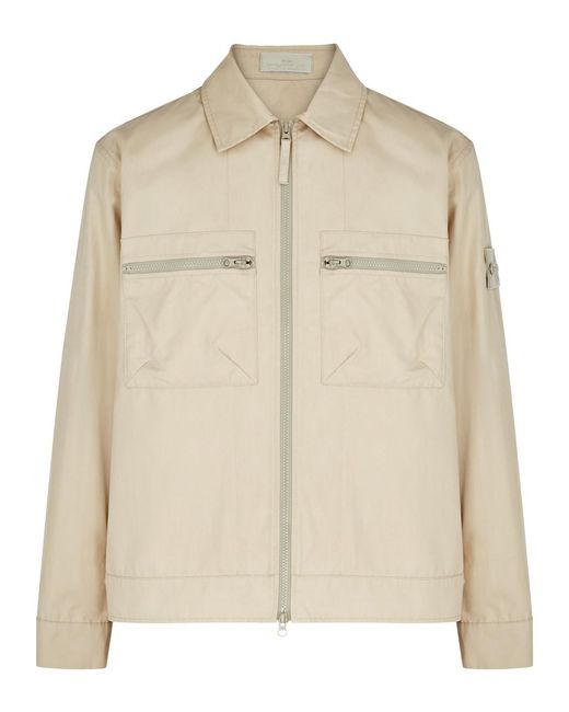 Stone Island Natural Ghost Cotton Overshirt for men