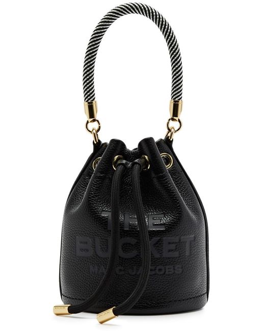 Marc Jacobs Black The Bucket Mini Leather Bucket Bag