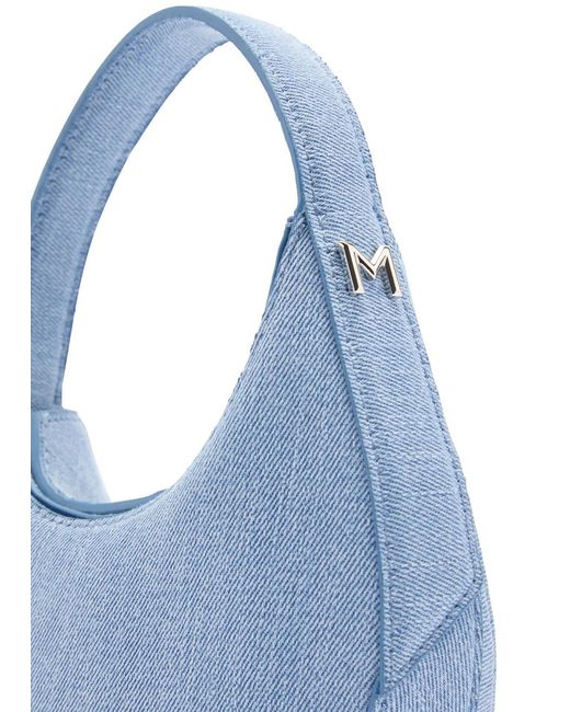 Mugler Blue Spiral Curve 02 Mini Top Handle Bag