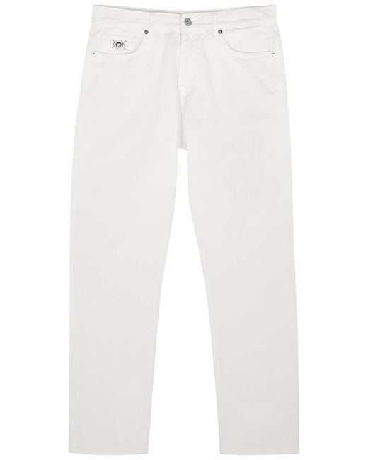 Versace White Straight-leg Jeans for men