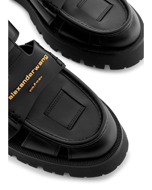 Alexander Wang Black Carter Leather Sandals