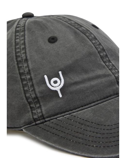 Now You Live Black Origin Logo-Embroidered Cotton Cap