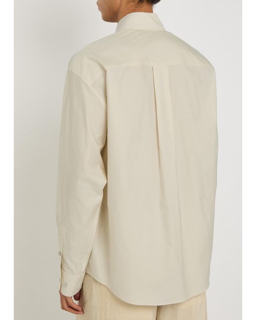 Lemaire Natural Cotton And Silk-Blend Shirt for men