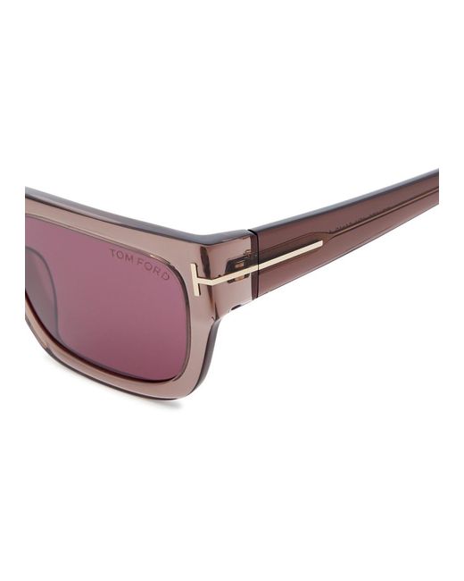 Tom Ford Pink Ezra Rectangle-frame Sunglasses for men