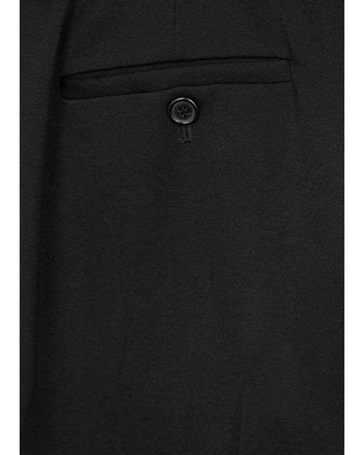 Saint Laurent Black Flared Wool Trousers