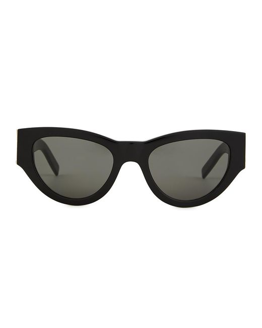 Saint Laurent Black Cat-Eye Sunglasses, Sunglasses, , Lenses