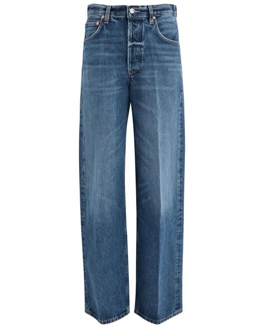 Citizens of Humanity Blue Ayla Wide-Leg Jeans