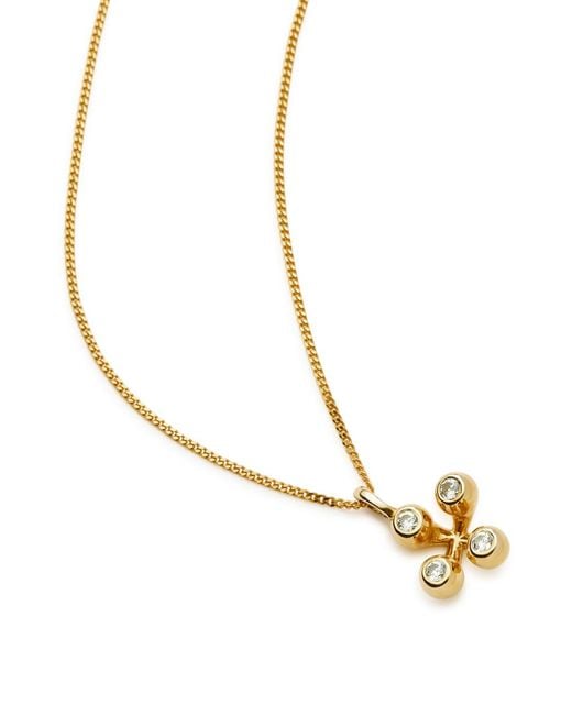 Missoma Metallic X The Flag Twins Atom 18Kt Vermeil Necklace