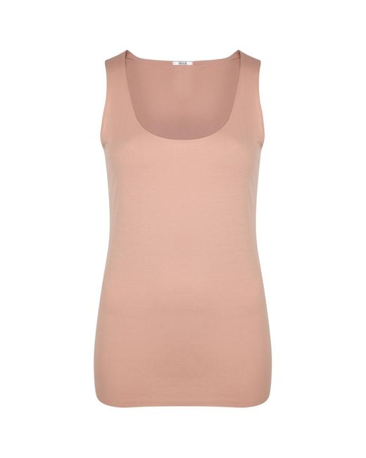 Wolford Pink Pure Seamless Stretch-Jersey Top
