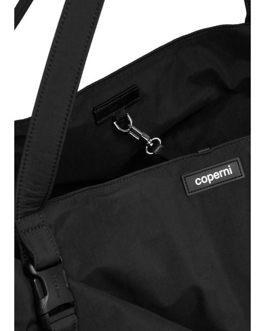 Coperni Black Belt Cabas Nylon Tote Bag