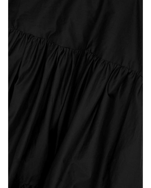 Matteau Black Cotton-poplin Maxi Dress