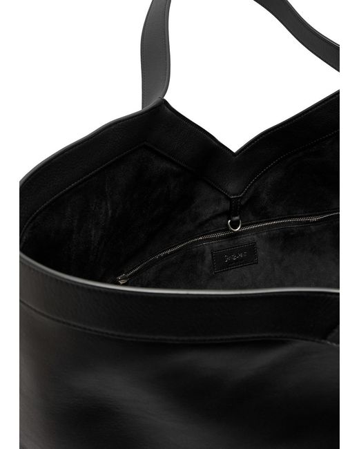 Saint Laurent Black Y Maxi Leather Tote Bag for men