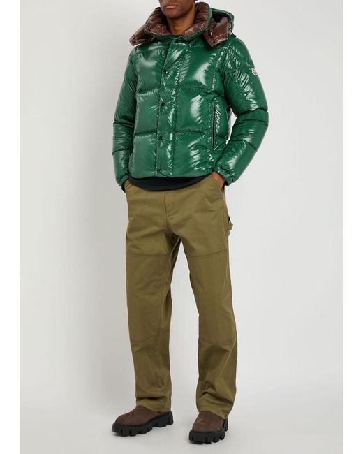 Moncler Green Parana Padded Nylon Jacket for men