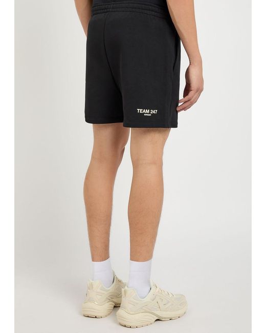 Represent Black Team 247 Cotton Shorts for men