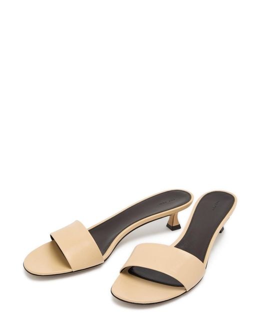 The Row Natural Combo 40 Leather Sandals