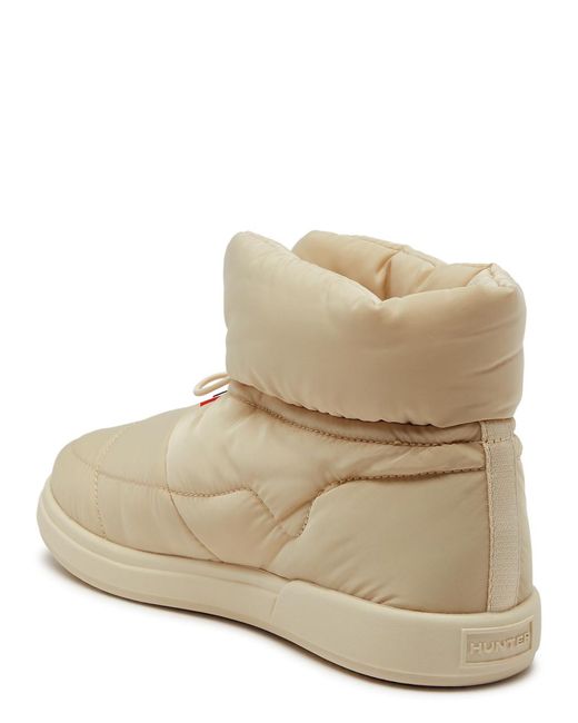 Hunter Natural In/out Quilted Shell Ankle Boots