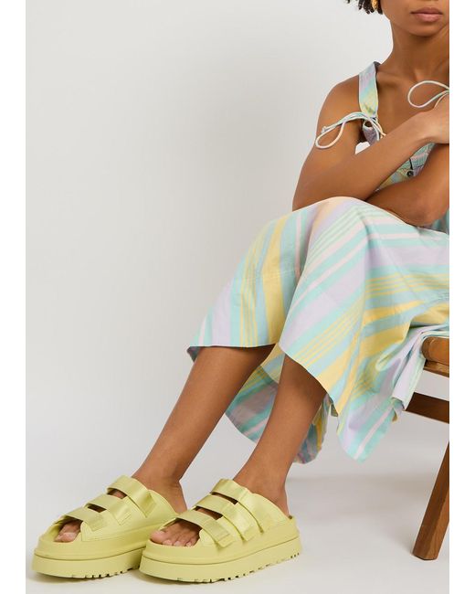 Ugg Yellow Golden Glow Rubber Sliders