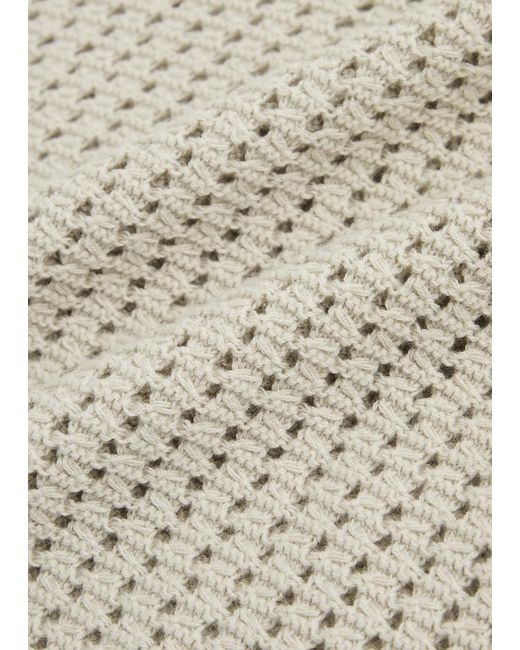 FRAME White Open-Knit Wool-Blend Jumper for men