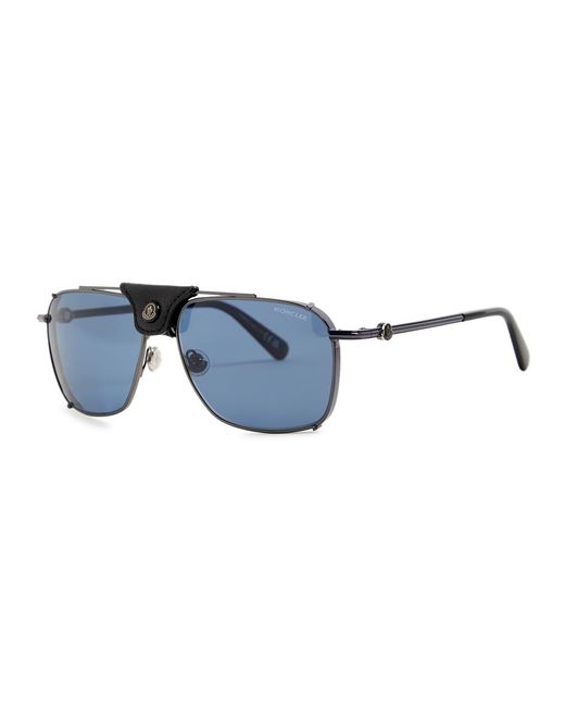 Moncler Blue Gatiion Aviator-style Sunglasses for men