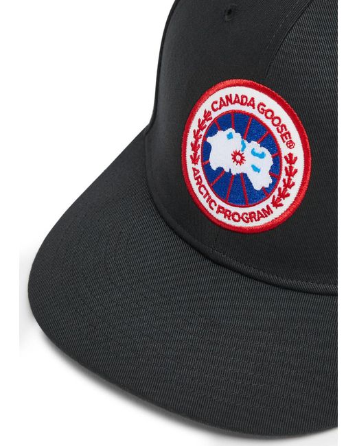 Canada Goose Black Arctic Logo Twill Cap