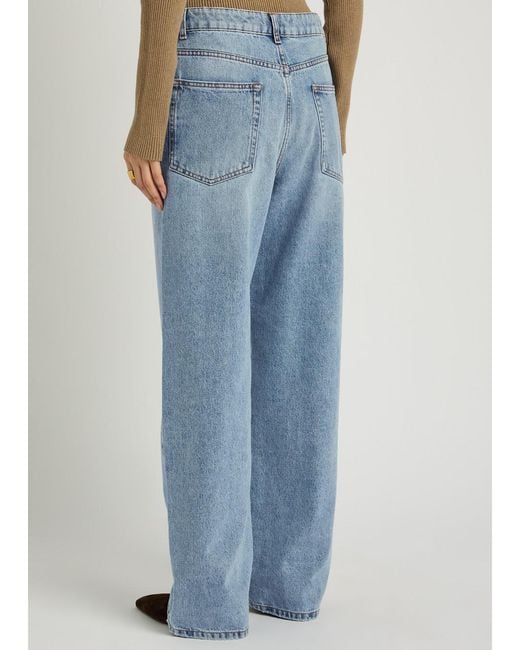 Rohe Blue Baggy Straight-Leg Jeans