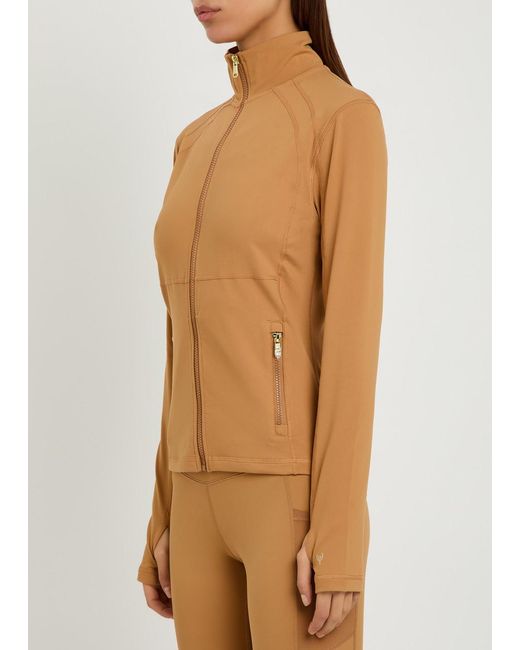 Now You Live Brown Clayton Stretch-Jersey Jacket