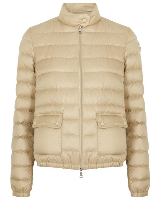 Moncler Natural Lans Quilted Shell Jacket