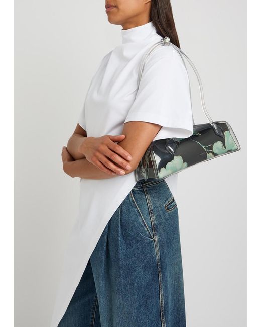Alaïa White Le Teckel Medium Floral Pvc Shoulder Bag